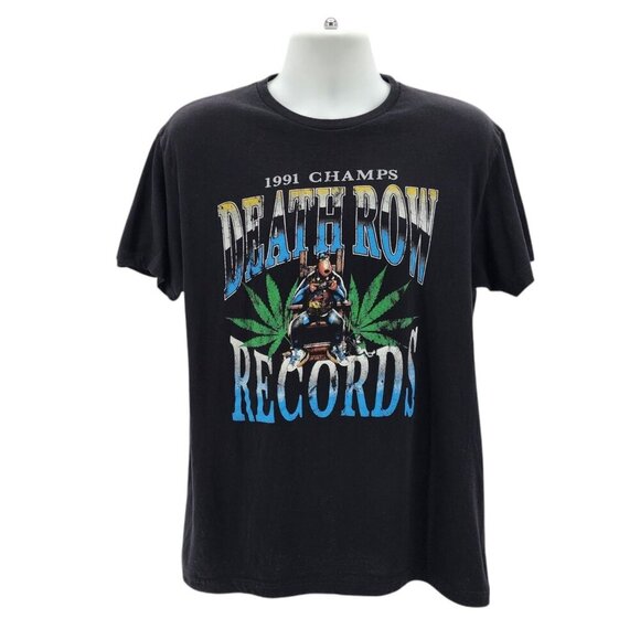 Smart Blanks Other - Smart Blanks Death Row Records 1991 Champs Graphic Black T-Shirt Mens Large